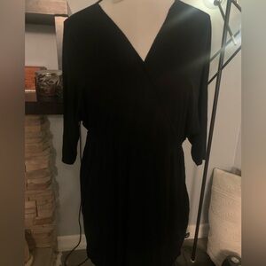 Elegant Black Wrap Dress